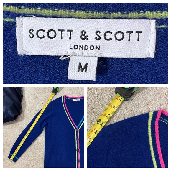 Cashmere! Scott & Scott London Cashmere cardigan - Picture 5 of 6